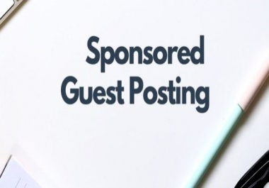 Sponsored/Guest Posts On My DA55 and PA38 Website