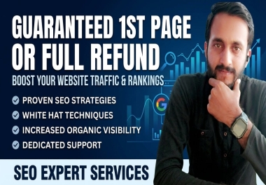 Rank Your Website on Google First Page or Get 100 Money Back