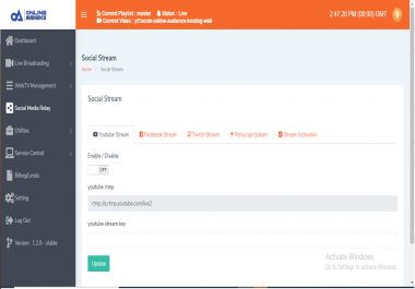 CREATE TV CHANNEL STREAM LIVE VIDEO & CREATE PLAYLISTS