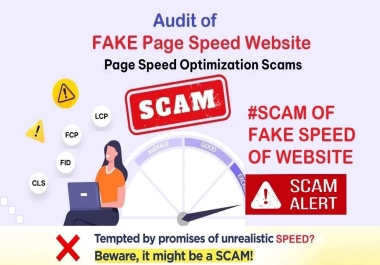 Audit Website Fake Speed Optimization Scam