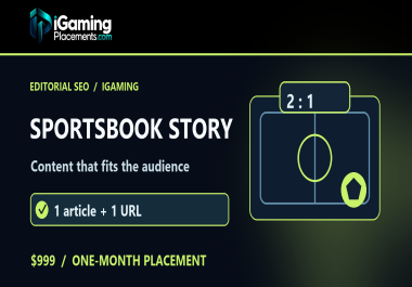 I will write and publish one sportsbook article on our network