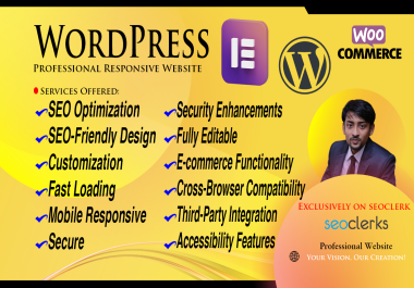 I Will Build a Professional Responsive WordPress Website with Custom Design