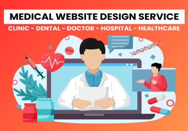 Clinic,  dental,  doctor,  hospital,  healthcare website using wordpress,  squarespace,  or shopify