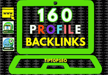 Skyrocket your website ranking with strong 160 Manual Profile Backlinks