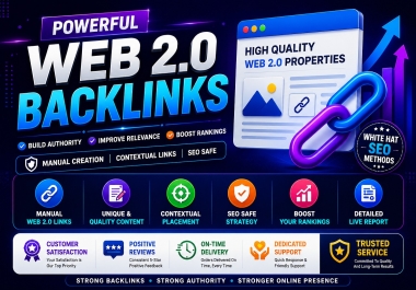 Get 200 web 2.0 backlinks to improves your website SEO