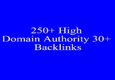 I Will Give 250+ High Domain Authority 30+ Backlinks