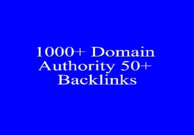 I Will Give 1000+ Domain Authority 50+ Backlinks