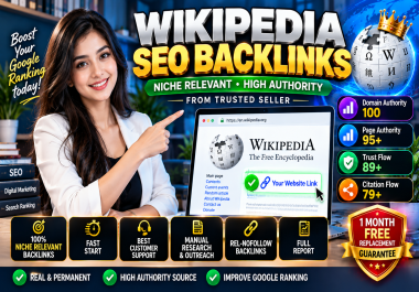Most Powerful Niche Relevant Wikipedia SEO Backlinks from Trusted Seller