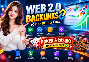 Build 350+ Web 2.0 & Web 2.0 Profile Backlinks Top Quality Links Booster
