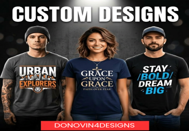 I will create custom t shirt design or thumbnail fast