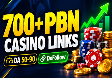 Boost your Casino Gambling Betting Poker site with 700 DA50-90 PBN backlinks