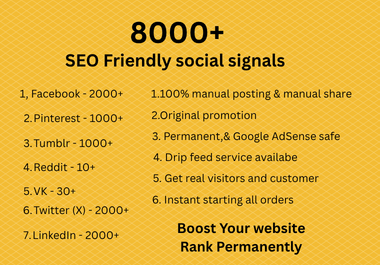 TOP 7 Platform 8,000+ Mixed website promotion Help Google Ranking & Website Traffic