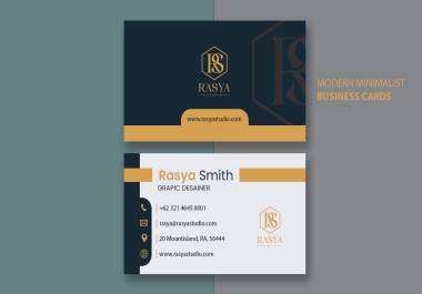 I Will Create Minimalist Modern Business Card Design
