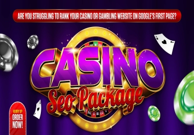 Complete Casino SEO PACKAGE To Boost Your Gambling Site Ranking - Manualy Done
