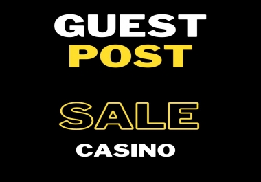 I will write and publish to rank your casino website with dofollow high quality link