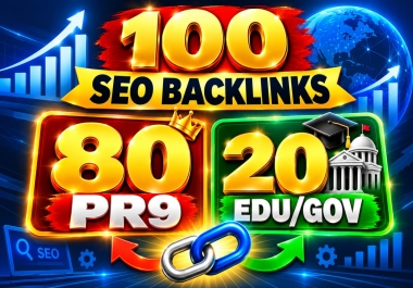 2026 Update 80 PR9 20 Edu/Gov Permanent SEO Backlinks Increase Google Ranking