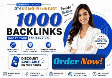 Get 1000 Backlinks GUEST Post,  Sidebar Blogroll,  Contextual,  PR9 Profile,  PDF And Indexing Tier 2