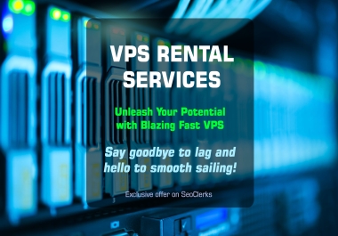 Get VPS server on rent with blazing fast ssd storage and fast processor