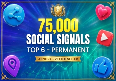 AI Search Visibility Top 6 Permanent 75,000 Social Signals for Google Rankings & Website Traffic