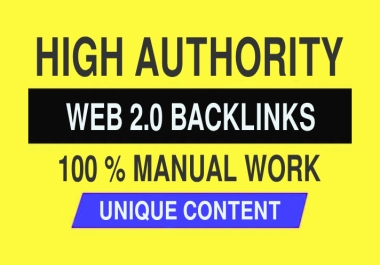 I will create manual high authority 1500 web 2.0 backlinks seo pbn backlinks