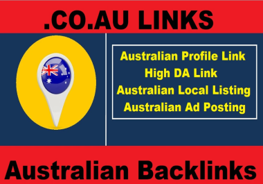 I will provide 25 australian com,  au backlinks, au domain links