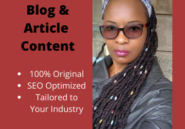 I will create unique SEO material for your website.