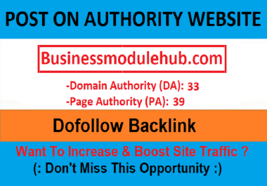 Publish Guest Post On Businessmodulehub. com