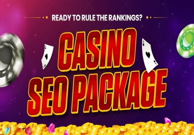 Casino SEO Package 3000+ Backlinks + PBNs for Poker,  Gambling,  Slot Websites