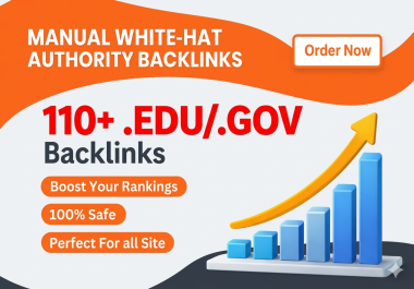 Premium 115 EDU/GOV SEO Backlinks Manual Created From Top Universities Domain
