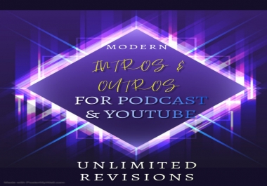 Create custom podcast intro and outro