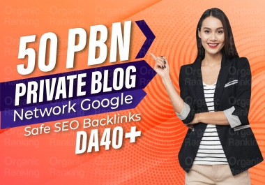 DA 40 plus 50 PBN high authority permanent backlinks