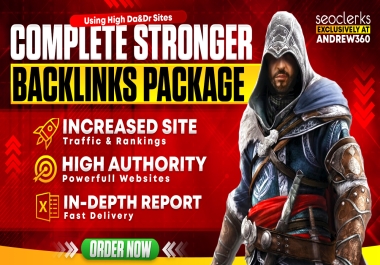 Increase your website Traffic And Ranking with Stronger Seo Backlinks Package