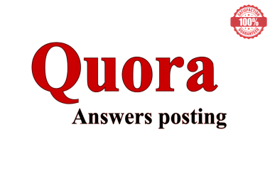 I will write 10 high quality Quora Answers with keyword and URL