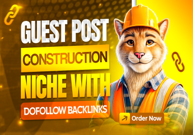 Guest post or Link insert on Construction websites to get actual and permanent Rank on Google