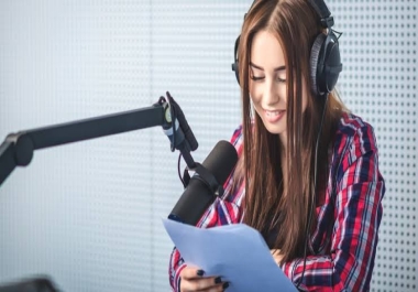I will deliver the highest quality American both male and female voice over of 300 words