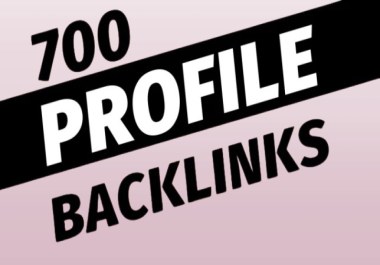 Boost Your Website Ranking with 700+ High Authority Profile Backlinks