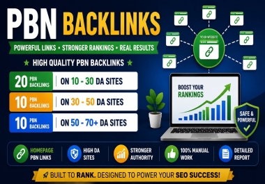 I Will Build 40 Powerful Homepage PBN Backlinks From High DA Authority Sites for Website SEO