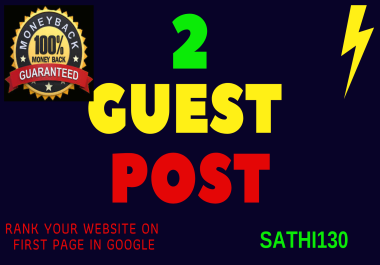 Write and publish your 2 guest posts to medium behance in the most popular websites
