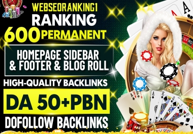 RANKING 600 PERMANNET-HOMEPAGE SIDEBAR & FOOTER & HIGH QUALITY DA 50 PBN LINKS