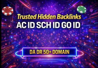 Elite AC. ID SCH. ID GO. ID Hidden Backlinks High Authority SEO Links Boost Your SEO Ranking