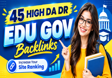 45 EDU/GOV Authority Mix Backlinks,  Blog Posts,  Profiles & Comments+ 400 Tier 2 Support
