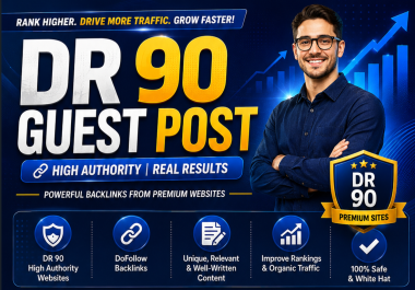 100 DR90 Guest Post Backlink Google First Page