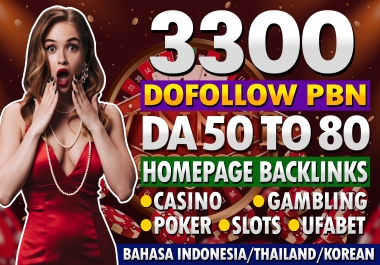 Fastest Rank 2100 PBN Post Plus 1200 Blogroll DA 50+ Accept Casino Poker Judi slots Gambling