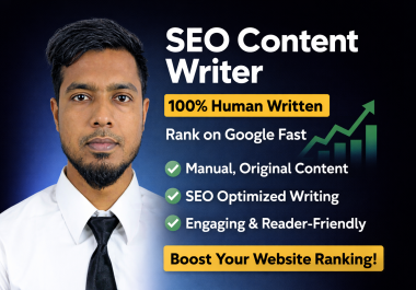 I will write professional human SEO content that ranks fast