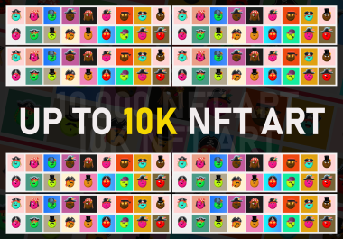 I will design unique nft art for you and generate it up to 1k