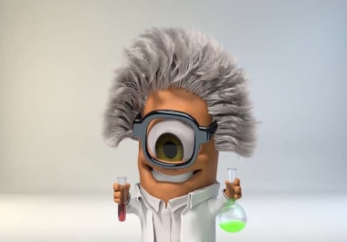 I will make funny minions intro with your logo