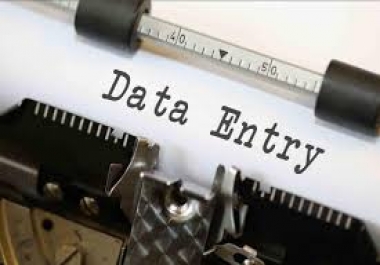 DATA ENTRY 100 percent accurate
