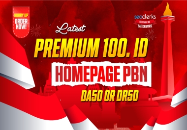 Latest Premium 100. ID Homepage PBN Posts Backlinks on High Quality Sites DA50 OR DR50
