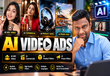 I Will Create ai UGC,  ai Commercial,  ai Product,  ai Promo Video