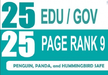 Add 25 Edu and Gov Moz DA50+ Most Trusted Backlinks To Boost Ranking